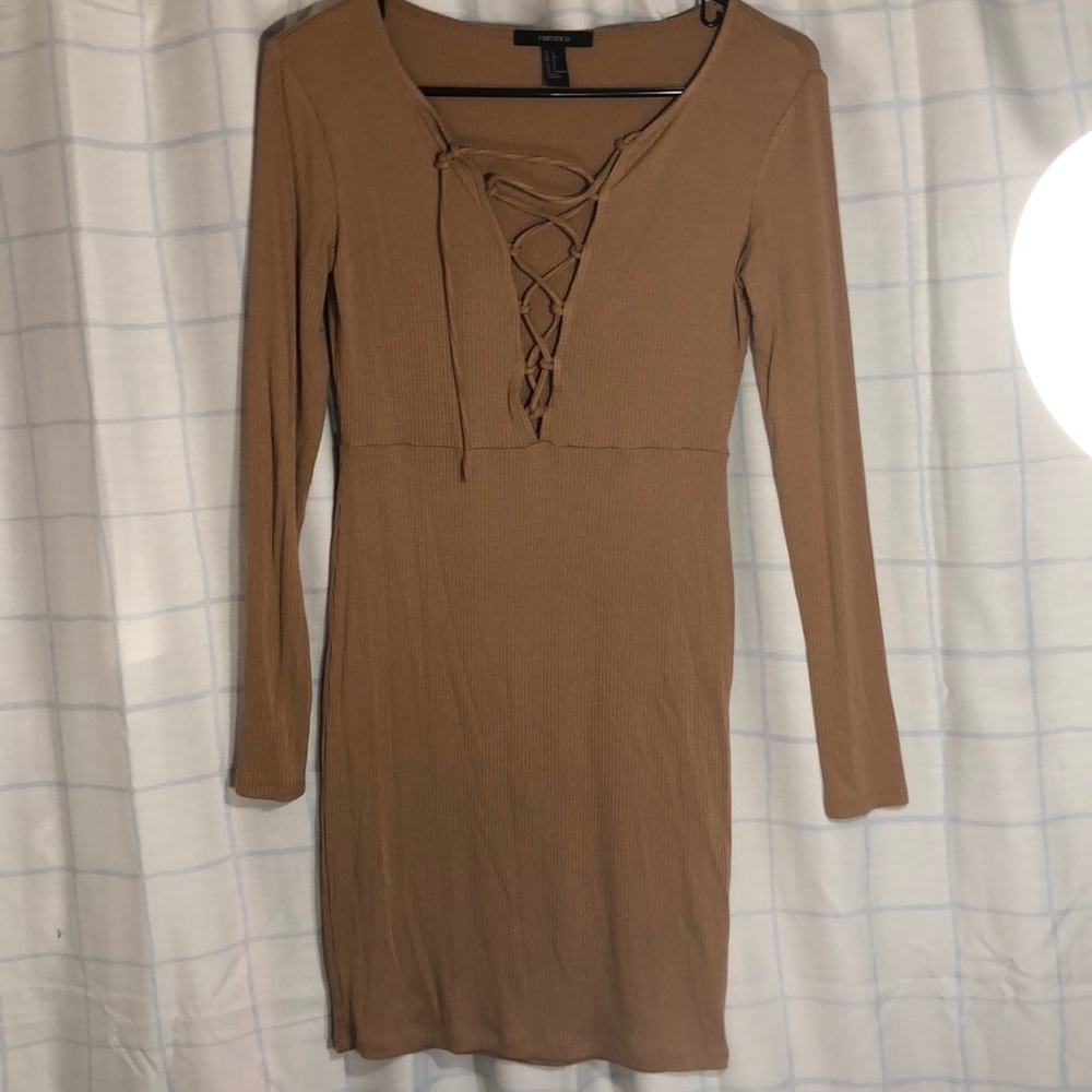 Lace up, body con dress